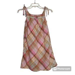 Mossimo Girls Pink Plaid Dress